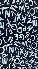 Letter print pattern